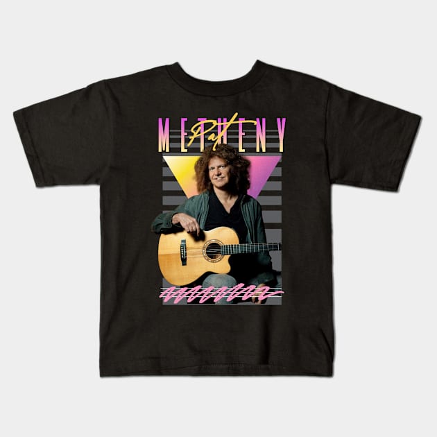 Pat Metheny Retro Dream Box Tour Kids T-Shirt by Madesu Art